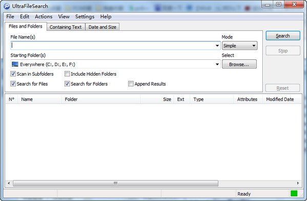 UltraFileSearch  (文件查找工具)v3.8.0.14197绿色版