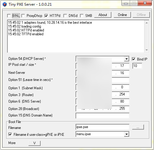 Tiny PXE Server(pxe服务器软件)截图