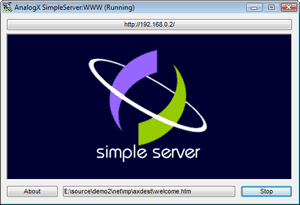 AnalogX SimpleServer:WWW  1.25