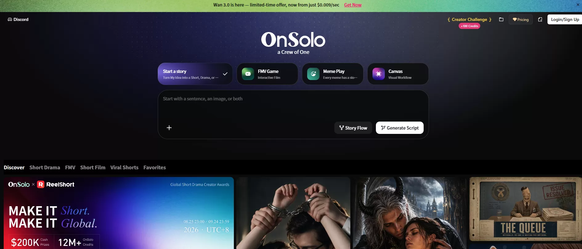OnSolo首页截图