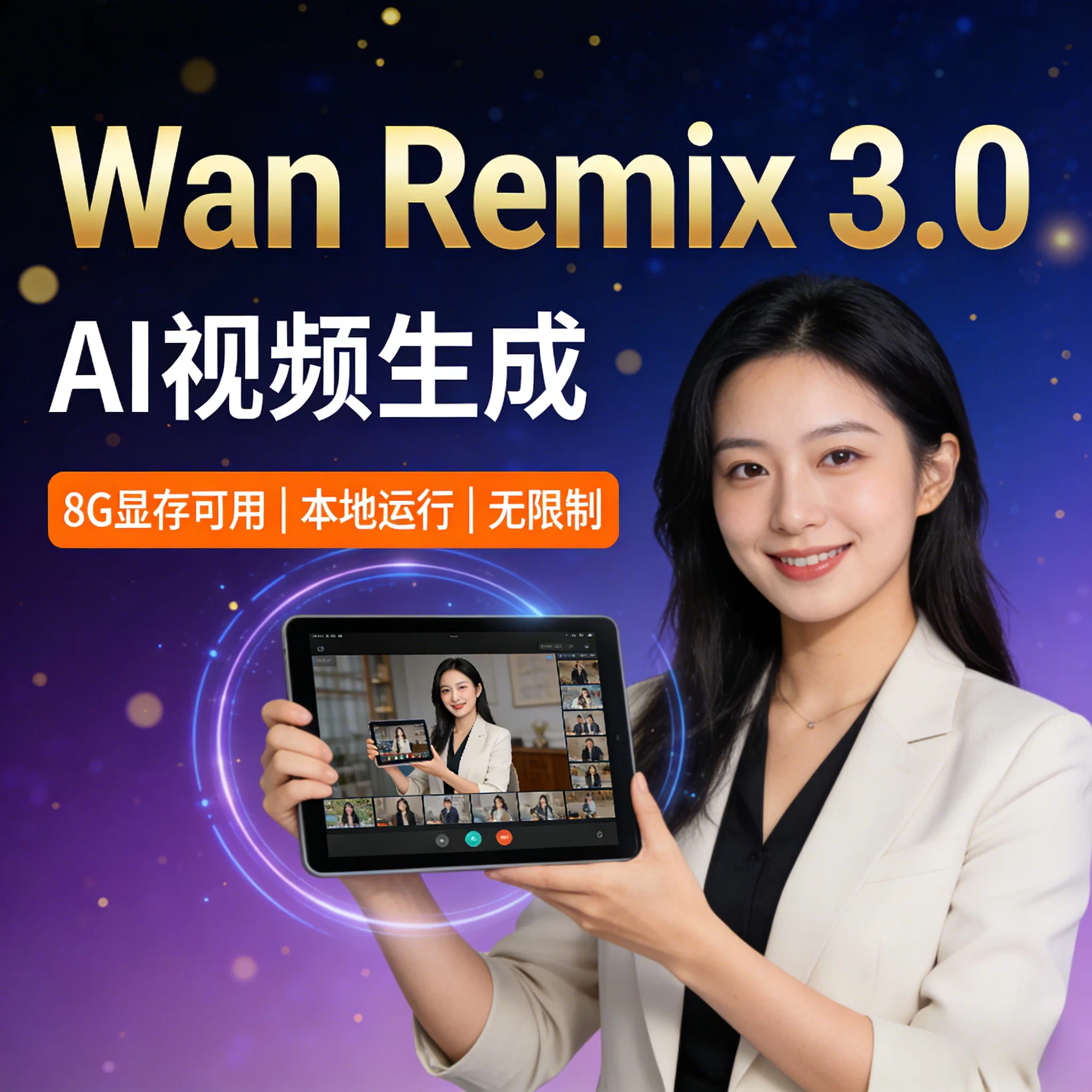 Wan 2.2 Remix3.0视频生成软件整合包本地运行|一键安装|中文界面|无次数限制