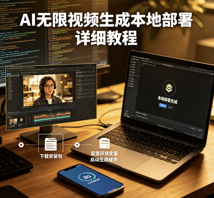 AI无限视频生成本地部署解压即用最新模型适配